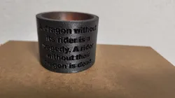 Fourth Wing Tairn Tealight Holder