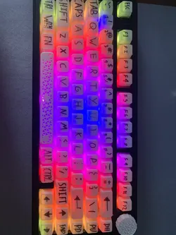 Full 75% keyboard keycap set for Cherry MX, AULA F75
