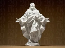 Geometric Jesus Statue