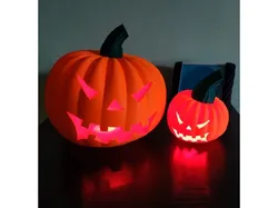 Halloween pumpkin with light