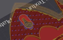 hole for wall hook (negative part, for modyfing other STLs)