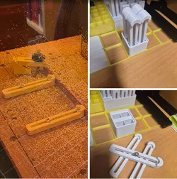 Positioning arms for Snapmaker / M4 screws + gridfinity storage