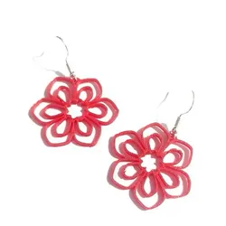 Ruby Petals - Earrings