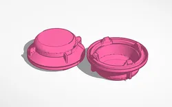 Tapa para faros Fiat 500 para conversión a LED