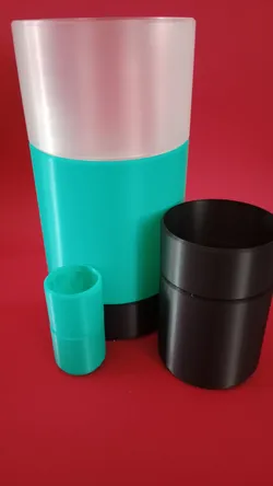 "Vase mode" stackable boxes