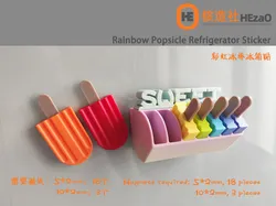 彩虹冰棒冰箱贴Rainbow Popsicle Refrigerator Sticker