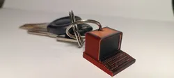 computer shaped keychain