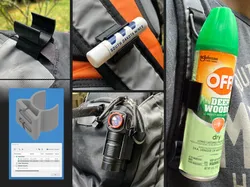 Customizable Backpack Strap Cylinder Clip