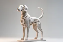 Dog Hexa, Statue