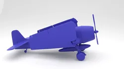 Drones & Aircraft STL Descărcare - Grumman F6F Hellcat pliat - arti4077