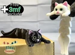 Flexi Holding Cat (Print-in-place)