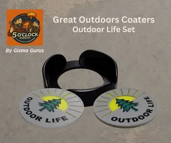 Great Outdoors Coasters: Outdoor Life Set – Color Swap Ready, Cabin Approved (NO MMU NEEDED)