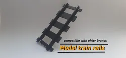 Model train rails
