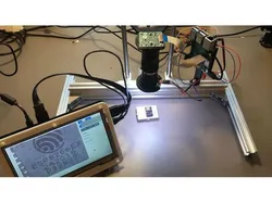 Motorized microscope with Raspberry Pi HQ camera and HTML interface