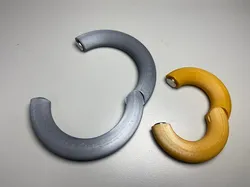 "Non-Piercing" style fursuit nosering and earring (multiple sizes)