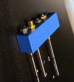Nozzle holder for flat surface, 8 6x2 mm magnets