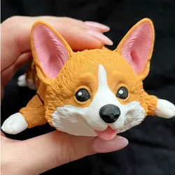 Other STL Descărcare - Articulated Flexi Corgi | Fidget Puppy Toy | Multicolor Dog - Fluid Prints