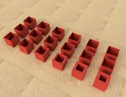 20×20 mm Calibration Cubes – Variable Wall Thickness (5 mm to 0.35 mm)