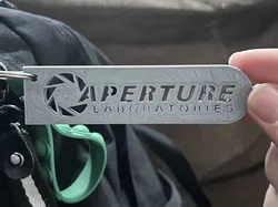Aperture Science Logo Keychain (fix)