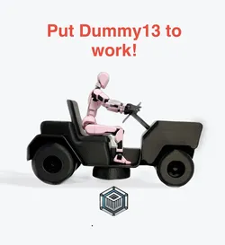 (Beta) Scale lawn tractor for Dummy 13