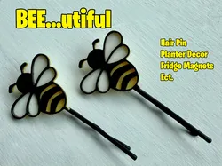Bumble Bee Bobby Pin or Bee Themed Decor or Bee Magnet