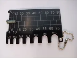 Credit Card Size Screw Measuring Tools (Metric)