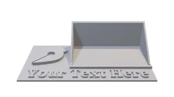 Customizable Business Card Holder - Logo and Text