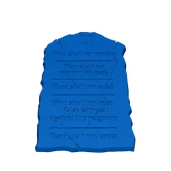 Free Sculptures & Artworks STL Download - ten commandments tablet 2by texas fugitive