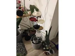 Indoor water fountain out of Ikea Nypon 24cm planting pot