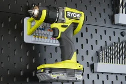 Skadis holder for (Ryobi) drill and bits