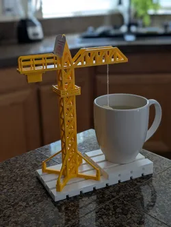 Tower Crane Tea Bag Holder