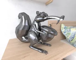 Characters & Creatures STL Descărcare - Scrat Ice Age Lowpoly Low poly - RandomThings