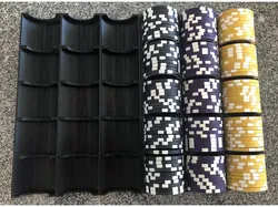 Customizable Poker Suitcase Inlay Chip Rack Card Holder