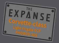 Display Corvette Class PHOBOS-365 from the Expanse