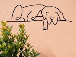 Dog Minimalist Line Art 21 inch.