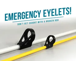 Emergency Fishing Rod Eyelets!