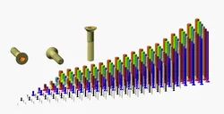 Hundreds of Metric Flat Countersunk Allen Screws M3 up to M64