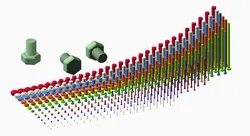 Hundreds of Metric Hex Screws Version 1: M2, M3, M4, M5, M6, M8, M10, M12, M14, M16, ... M48