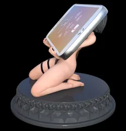 Kneeling Figure – Phone Holder