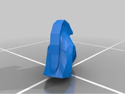 Low Poly Zebra Head