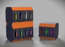 Modular 2D stackable ultra compact wire spool holder