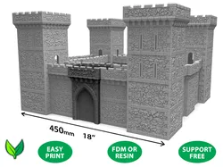 Modular Medieval Castle GATEHOUSE – 28mm Wargaming Terrain, 3D Printable by VogMan