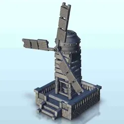Other STL Descărcare - Generator de vânt pe platforma 8 - miniaturi warhammer teren - Hartolia Miniatures