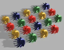 Propeller diameter 1mm to 19mm