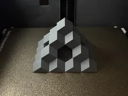 Rhombic Dodecahedral Sierpiński Fractal Pyramid - Level 2