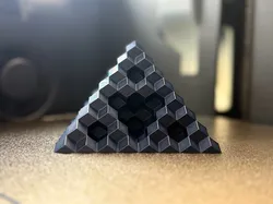 Rhombic Dodecahedral Sierpiński Fractal Pyramid - Level 3