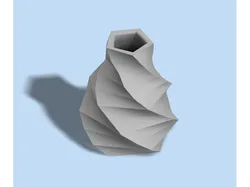 Vase Hexagon Spiral