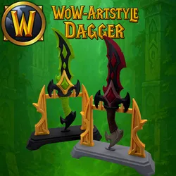 WoW-Style Fantasy Dagger – No MMU Needed, with Stand
