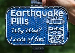 ACME Earthquake Pills sign