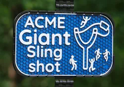 ACME Giant Slingshot sign